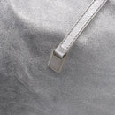 TIFFANY&Co. Tote Bag Suede Turquoise Blue Silver Auth 194717A-14