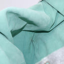 TIFFANY&Co. Tote Bag Suede Turquoise Blue Silver Auth 194717A-16