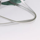 TIFFANY&Co. Tote Bag Suede Turquoise Blue Silver Auth 194717A-7