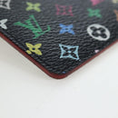 LOUIS VUITTON Monogram Multicolor Etui Hand Mirror Black M92651 LV Auth 194718V-10