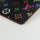 LOUIS VUITTON Monogram Multicolor Etui Hand Mirror Black M92651 LV Auth 194718V-11
