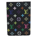 LOUIS VUITTON Monogram Multicolor Etui Hand Mirror Black M92651 LV Auth 194718V-3