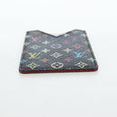 LOUIS VUITTON Monogram Multicolor Etui Hand Mirror Black M92651 LV Auth 194718V-7