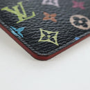 LOUIS VUITTON Monogram Multicolor Etui Hand Mirror Black M92651 LV Auth 194718V-8