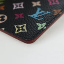LOUIS VUITTON Monogram Multicolor Etui Hand Mirror Black M92651 LV Auth 194718V-9