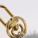 LOUIS VUITTON Porte Cles LV Seal Bag Charm Fur Light Blue M00550 LV Auth 194719M-8
