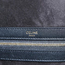 CELINE Triomphe Chain Large Pliage Patapan Bag Wool Red Gold Auth 194727SAM-19