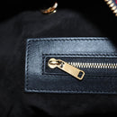 CELINE Triomphe Chain Large Pliage Patapan Bag Wool Red Gold Auth 194727SAM-22
