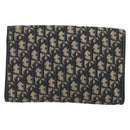 Christian Dior Trotter Canvas Chain Shoulder Bag Navy Gold Auth 194730-3