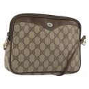 GUCCI GG Supreme Shoulder Bag PVC Beige Gold 97 02 068 Auth 194731-1
