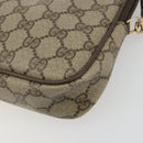 GUCCI GG Supreme Shoulder Bag PVC Beige Gold 97 02 068 Auth 194731-10