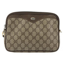 GUCCI GG Supreme Shoulder Bag PVC Beige Gold 97 02 068 Auth 194731-2