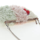 Miu Miu Chain Shoulder Bag fur Pink Silver Auth 194738V-6
