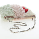 Miu Miu Chain Shoulder Bag fur Pink Silver Auth 194738V-7
