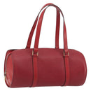 LOUIS VUITTON Epi Soufflot Hand Bag Red M52227 LV Auth 194739-1