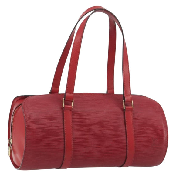 LOUIS VUITTON Epi Soufflot Hand Bag Red M52227 LV Auth 194739