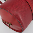 LOUIS VUITTON Epi Soufflot Hand Bag Red M52227 LV Auth 194739-15