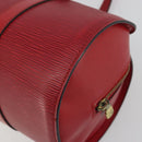 LOUIS VUITTON Epi Soufflot Hand Bag Red M52227 LV Auth 194739-16