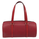 LOUIS VUITTON Epi Soufflot Hand Bag Red M52227 LV Auth 194739-2