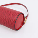 LOUIS VUITTON Epi Soufflot Pouch Accessory Pouch Red LV Auth 194740-10