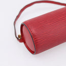 LOUIS VUITTON Epi Soufflot Pouch Accessory Pouch Red LV Auth 194740-11