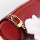 LOUIS VUITTON Epi Soufflot Pouch Accessory Pouch Red LV Auth 194740-14