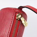 LOUIS VUITTON Epi Soufflot Pouch Accessory Pouch Red LV Auth 194740-15