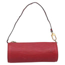 LOUIS VUITTON Epi Soufflot Pouch Accessory Pouch Red LV Auth 194740-2