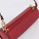 LOUIS VUITTON Epi Soufflot Pouch Accessory Pouch Red LV Auth 194740-6