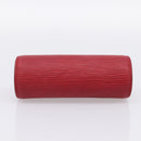 LOUIS VUITTON Epi Soufflot Pouch Accessory Pouch Red LV Auth 194740-9