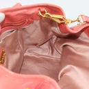 Miu Miu Hand Bag Leather 2way Pink Gold Auth 194741V-20