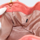 Miu Miu Hand Bag Leather 2way Pink Gold Auth 194741V-21