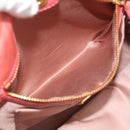 Miu Miu Hand Bag Leather 2way Pink Gold Auth 194741V-23