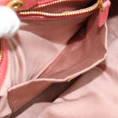 Miu Miu Hand Bag Leather 2way Pink Gold Auth 194741V-24