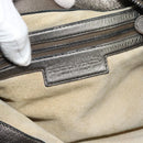 BOTTEGA VENETA INTRECCIATO Shoulder Bag Leather Silver Auth 194742V-18