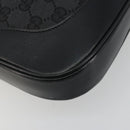 GUCCI GG Canvas Jackie Hand Bag Black Silver 001 3306 Auth 194743V-11