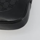GUCCI GG Canvas Jackie Hand Bag Black Silver 001 3306 Auth 194743V-12