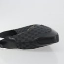 GUCCI GG Canvas Jackie Hand Bag Black Silver 001 3306 Auth 194743V-5