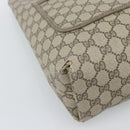 GUCCI GG Supreme Web Sherry Line Tote Bag PVC Beige Gold 40 02 003 Auth 194744-11