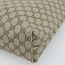 GUCCI GG Supreme Web Sherry Line Tote Bag PVC Beige Gold 40 02 003 Auth 194744-12
