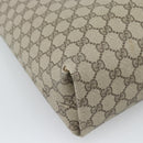 GUCCI GG Supreme Web Sherry Line Tote Bag PVC Beige Gold 40 02 003 Auth 194744-13