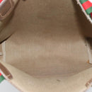 GUCCI GG Supreme Web Sherry Line Tote Bag PVC Beige Gold 40 02 003 Auth 194744-17