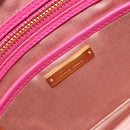 Miu Miu Madras Hand Bag Leather 2way Pink Gold Auth 194746A-19