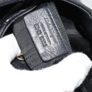 Salvatore Ferragamo Gancini Shoulder Bag Leather Black Silver Auth 194747A-11