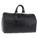 LOUIS VUITTON Epi Keepall 45 Boston Bag Black M42972 LV Auth 194748-1