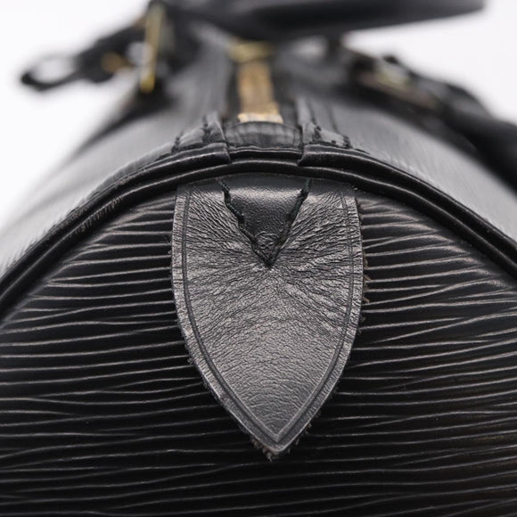 LOUIS VUITTON Epi Keepall 45 Boston Bag Black M42972 LV Auth 194748
