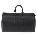 LOUIS VUITTON Epi Keepall 45 Boston Bag Black M42972 LV Auth 194748-2