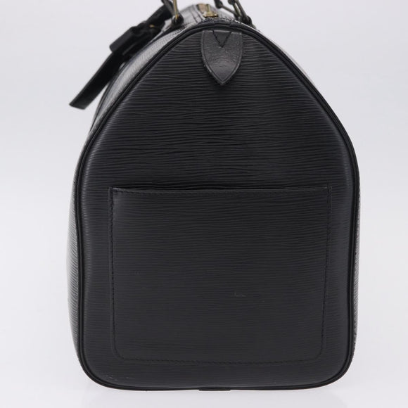 LOUIS VUITTON Epi Keepall 45 Boston Bag Black M42972 LV Auth 194748