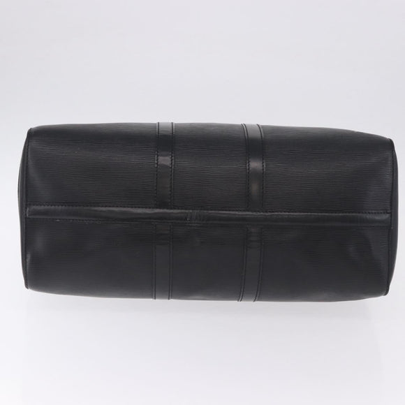 LOUIS VUITTON Epi Keepall 45 Boston Bag Black M42972 LV Auth 194748