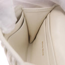 Miu Miu Matelasse Chain Shoulder Pouch Shoulder Bag Leather White Auth 194749M-19